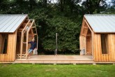 Cabana na Holanda se move em quatro posições diferentes