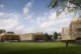 Zaha Hadid Architects completa o projeto do Eco Park na Inglaterra com ponte e edifícios sustentáveis