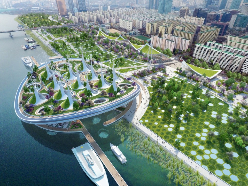 Escritório divulga projeto de terminal aquático ecológico em Seul