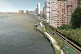 wHY GROUNDS desenvolveu o Greenway, um projeto que busca revitalizar e criar novos espaços na área litorânea de Manhattan, em Nova York
